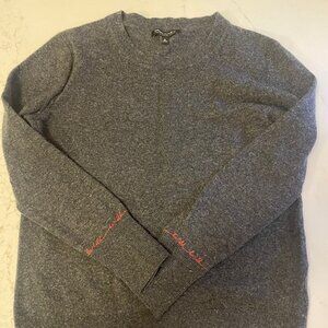BANANA REPUBLIC "Be Bold" Charcoal Merino Wool Sweater, size S
